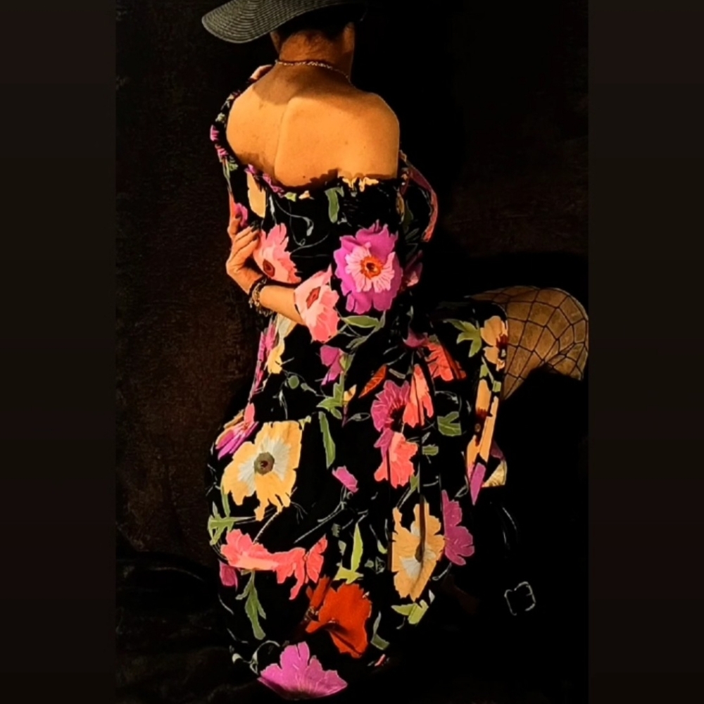 Joseph Ribkoff floral dress sz 10 fit sz 8